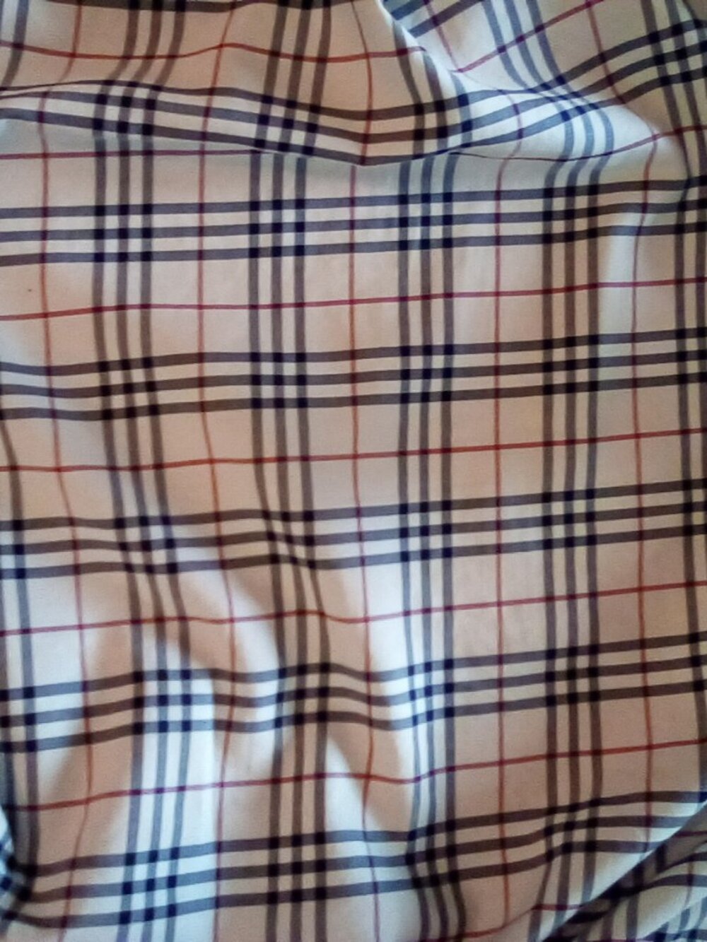 Mens Vintage Burberry Nova Check Button Up Shirt Size M USA Cotton